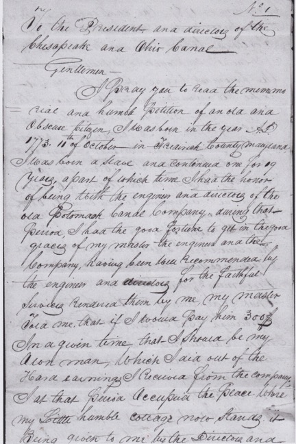  1829 letter written by George Pointer 