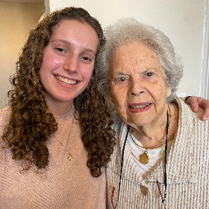 Lucy Carroll with Louise Sullivan at Chevy Chase House, February 2025