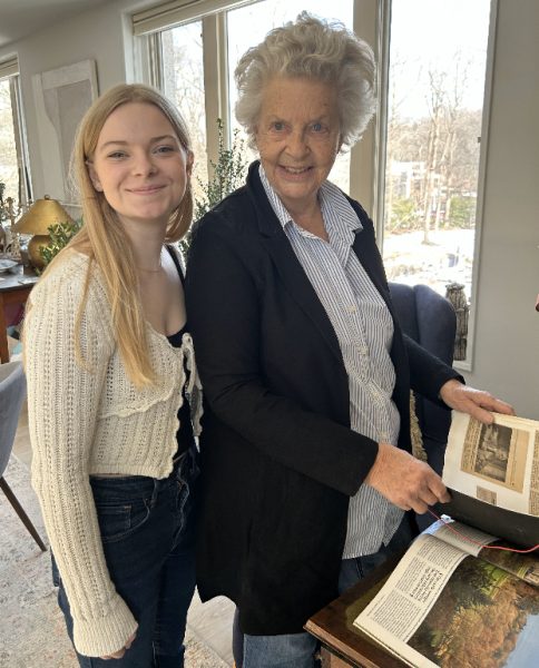 Caroline Reilly with Jane MacLeish, oral history interview at MacLeish's apartment at Knollwood, January 2025