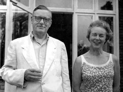 An undated photo of Jane MacLeish's parents, Bill and Betty (Whistler) Pratt from a family memoir